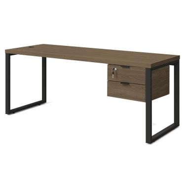 Imagem de Mesa Escritorio Com Gaveteiro 190 cm Industrial Frame Munique Kappesberg