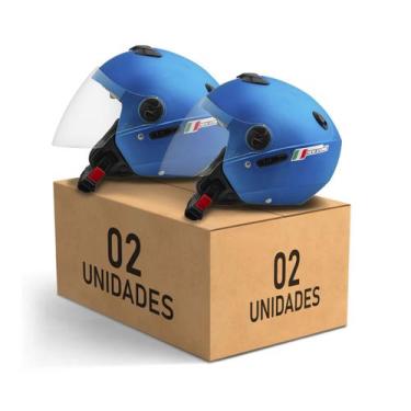Imagem de Kit 2 Capacete Aberto New Atomic Elite Masculino Feminino Pro Tork, AZ