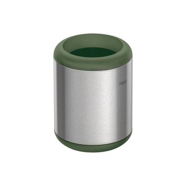 Imagem de Lixeira Inox Tramontina Portofino Lyf Acabamento Acetinado Aro Polipropileno Sem Tampa 7 L Tramontina