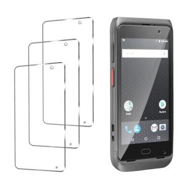 Imagem de Protetor de tela de vidro temperado CT40 para scanner de código de barras Dolphin CT40 CT45 PDA, tela de 5,0 polegadas, película protetora antiarranhões (3 peças)