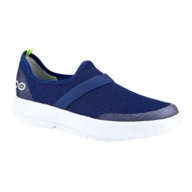 Imagem de OOFOS Sapato feminino, Branco/Azul marinho, 6