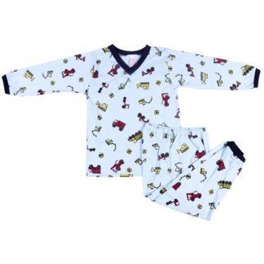 Imagem de Pijama Infantil Menino Estampado dormi Algodão Manga longa - Sol Magaz