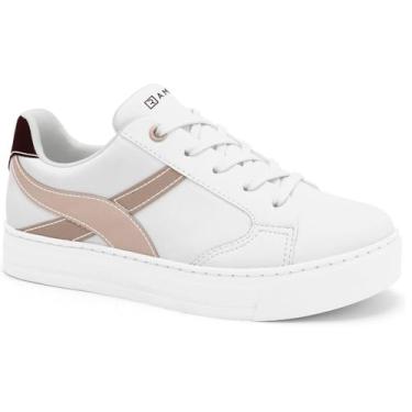 Imagem de Tênis Ramarim Feminino Casual Marfim 2593122-1 Cor:branco;tamanho:37