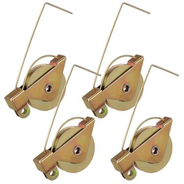 Imagem de Gatuida 4 rolos de ferro liso, rolos de porta de tela deslizante, acessórios de substituição de tela para janela doméstica