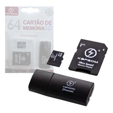 Imagem de Cartão De Memória 64gb Com Adaptador Sd E Usb Ka-m64 - Kapbom
