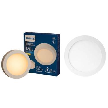 Imagem de 2 Luminária Plafon Led 12w Sobrepor 3000k Quente Bivolt Red - PHILIPS