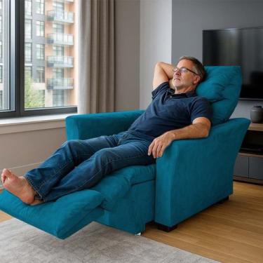 Imagem de Poltrona Retrátil e Reclinável Pra Extensão De Cílios Modelo Mariane -