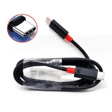 Imagem de Cabo de Dados Type-c X Type-c Turbo Compatível P/ Moto G9 Plus 45W Ori