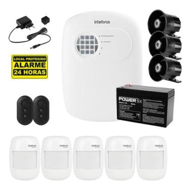Imagem de Kit Alarme Intelbras ANM 24 NET 5 Sensores Sem Fio e 3 Sirenes