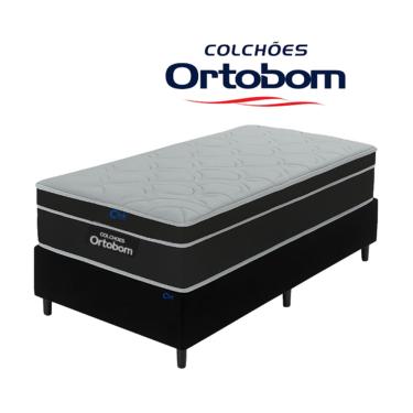 Imagem de Colchão Ortobom Molas Ensacadas com Base Box Suede Blindada – Conforto e Durabilidade