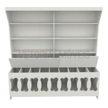 Imagem de Expositor De Ração, Pet Box 9 Divisões (cães, Gatos, Balcão) - VETORIA