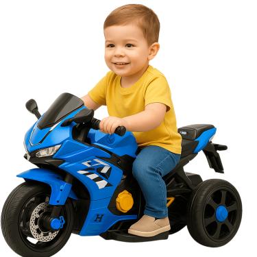 Imagem de Moto Elétrica Bang Toys Honda CBR Edge Titan Azul 12V