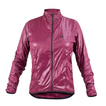 Imagem de Jaqueta Corta Vento de Ciclismo Feminina Márcio May Pro Vinho