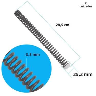 Imagem de Amortecedor De Mola Helicoidal Para Garfo Dianteiro De Bicicleta Elétr