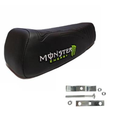 Imagem de Banco De Mobilete Monster Energy Modelo Caloi Xr Com Presilha - Piraca