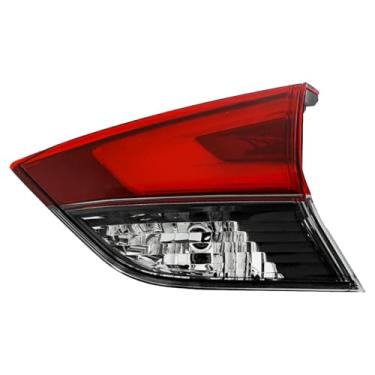 Imagem de Julypanda Luz traseira de para-choque traseiro compatível com Nissan Rogue 2017-2019 Luz de freio de substituição interna vermelha Len Lâmpada de freio RH
