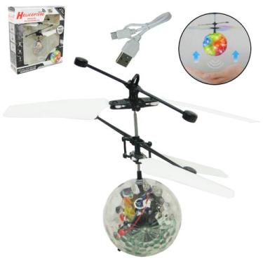 Imagem de Bola drone com sensor de aproximacao recarregavel usb + luz colors na 