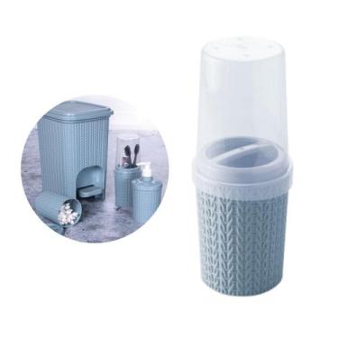 Imagem de Porta Escova De Dente E Creme Dental Com Tampa Plasutil , TRAMA