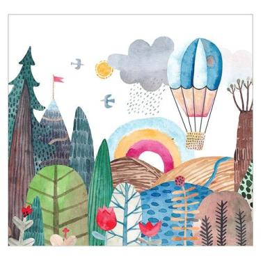 Imagem de Papel de Parede Adesivo Infantil Floresta Quarto Criança - 670pcp - Al