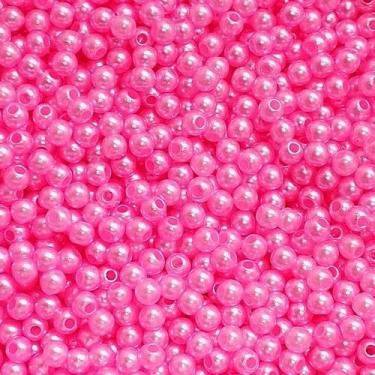 Imagem de PÉROLA DE ABS LISA Nº 04 20G PEROLA 4MM - IMPORTAÇÃO, Rosa maravilha