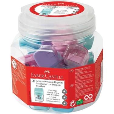 Imagem de Apontador c/ deposito minibox (miniboxp) faber - FABER CASTELL, VERDE 