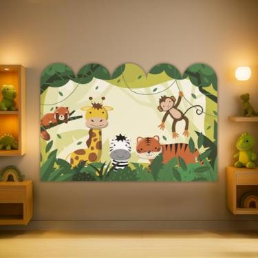Imagem de Cabeceira de Cama Decorativa Infantil para Quarto de Meninos - Tema Safari (CabCerq-0044)