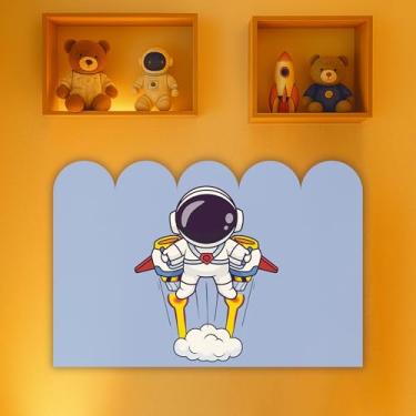 Imagem de Cabeceira de Cama Decorativa Infantil para Quarto de Meninos - Tema Astronauta (CabCerq-0092)