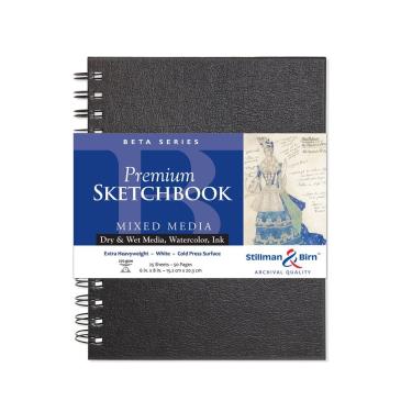 Imagem de Caderno de esboços Stillman & Birn Beta Series 6x8cm 270gsm branco