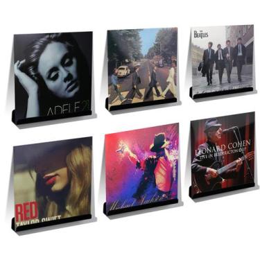 Imagem de Prateleira de discos de vinil para montagem na parede Meaocer, acrílic