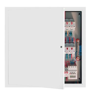 Imagem de ZUIWAN Painel de acesso grande de 63 x 63 cm para parede de gesso – porta de teto e parede branca resistente para acesso ao sótão e ao encanamento