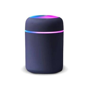 Imagem de Umidificador Azul com Led Aromatizador USB 300ml Tecnologia Ultrassôni