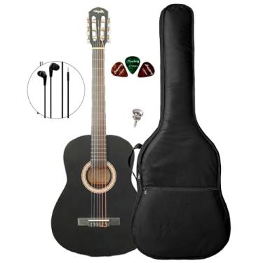 Imagem de Violão Canhoto Acústico Denver + Capa Acolchoada (BKS)