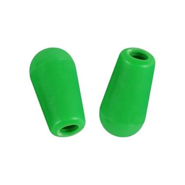 Imagem de DIAO79NI #8/32 Pontas de interruptor de alternância de 3 vias para guitarra, botões LP, compatíveis com Gibson Les Paul/SG com interruptor seletor de captador estilo Switchcraft, verde (conjunto de 2)
