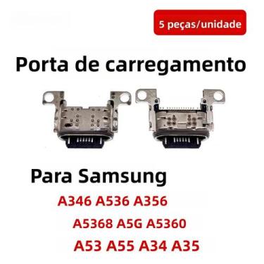Imagem de Porta De Carregamento USB Para Samsung Galaxy A53 A55 A34 A35 A346 A53