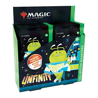 Imagem de Magic The Gathering - Caixa de Boosters de Colecionador de Unfinity, 12 boosters + card especial (181 cards de, Modelo:D07040000, Cor: Multicolor