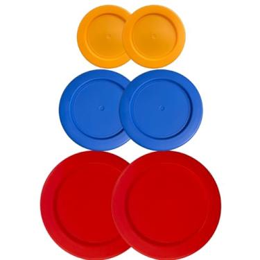 Imagem de Klareware 1 xícara 2 xícaras 4 copos tampas de substituição de armazenamento de alimentos de plástico redondo capas para jarrete de âncora Klareware e Pyrex 7202-PC 7200PC 7201-PC tigelas de vidro (recipiente não incluído) (pacote com 6)