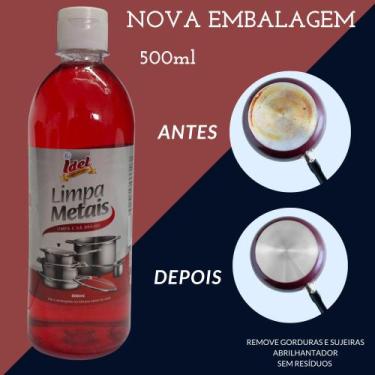 Imagem de Nox Limpa Metais Inox Panelas Remove Gorduras e Sujeiras 500ml - Idel