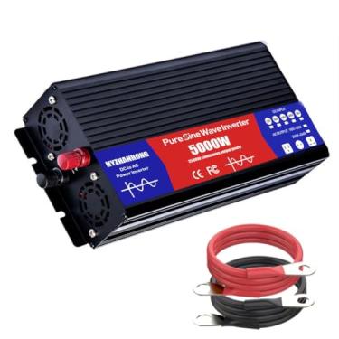 Imagem de Inversor de Onda Senoidal Pura Multifuncional 12V 24V 48V 60V 72V DC para 110V 220V AC, Inversor de Potência 50Hz 60Hz para Emergências Domésticas 5000W - 72V para 220V,60v to 220v 50hz