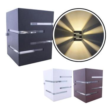 Imagem de 2X Arandela 2 Focos E Frisos Externa Interna Parede Ar1015 F