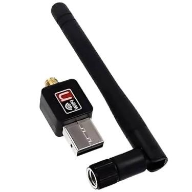 Imagem de Adaptador Wireless USB Antena Wifi 1800Mbps Para Computador Notebook 2.4GHz Compatível Windows MAC Linux Sem Fio