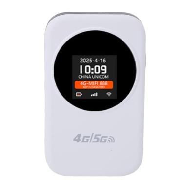 Imagem de Asixxsix Hotspot móvel 4G, WiFi 2.4G compatível com 8 a 10 usuários, roteador com cartão SIM, bateria de 3000 mAh, hotspot Wi-Fi portátil para residências, locais de trabalho