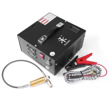 Imagem de TUXING Compressor de ar 30Mpa 4500psi, bomba de ar de alta pressão, livre de óleo e água com Conceter para rifle de ar Pcp