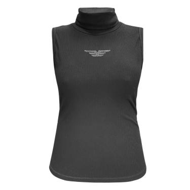 Imagem de Blusa Feminina Ellus Rib Easa Turtleneck Preto-Feminino