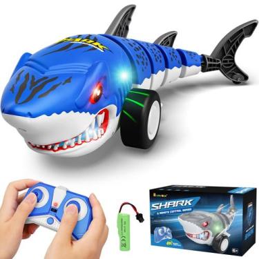 Imagem de Controle remoto Shark Car Toys Rcovasc para crianças 2,4 GHz RC