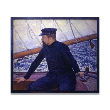 Imagem de Can Recall And Look ForwardThéo van Rysselberghe: Impressão em tela neoimpressionista belga chave 50 x 60 cm sem moldura