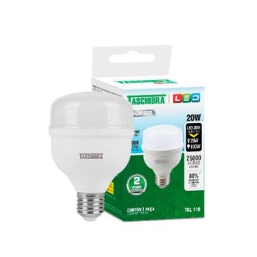 Imagem de Kit 3 Lâmpadas High Led Tkl 20w Taschibra E27 Bivolt 6500k Frio