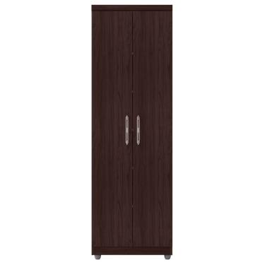 Imagem de Armário Organizador Multiuso 2 Portas E 6 Nichos Castanho
