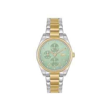 Imagem de Lacoste Orsay Relógio feminino multifuncional de aço inoxidável moderno – resistente à água até 5 ATM/50 metros, relógio elegante, 36 mm, Dois tons