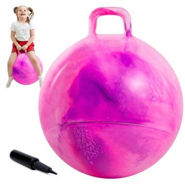 Imagem de Hopper Ball Upper Rider Clouds de 20 polegadas roxo rosa para crianças