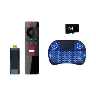 Imagem de Pen Drive De Streaming 4K HD S96 G96 Q2 Android 10 Assistente De Voz 2